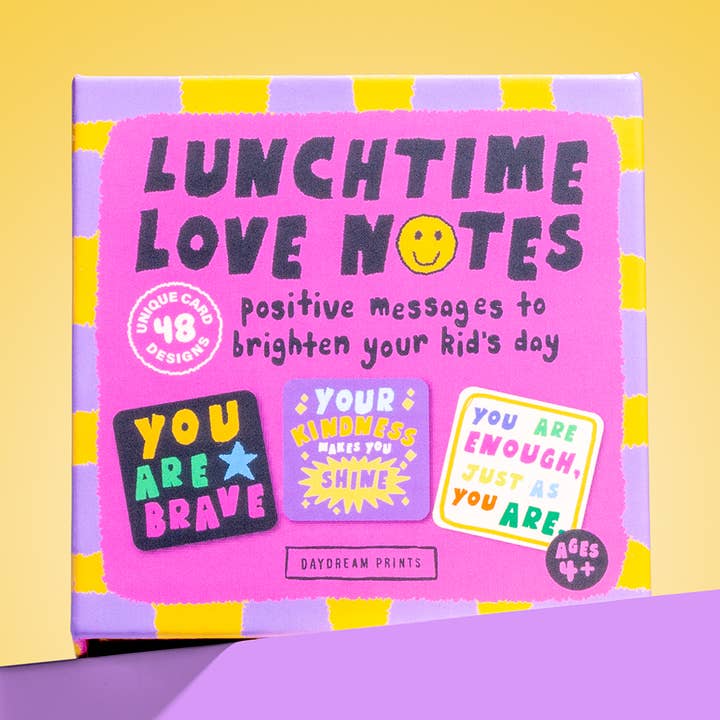 Kinderen Lunchbox Affirmatiekaarten | Lunchtijd Liefdesbriefjes voor wholesale door Daydream Prints