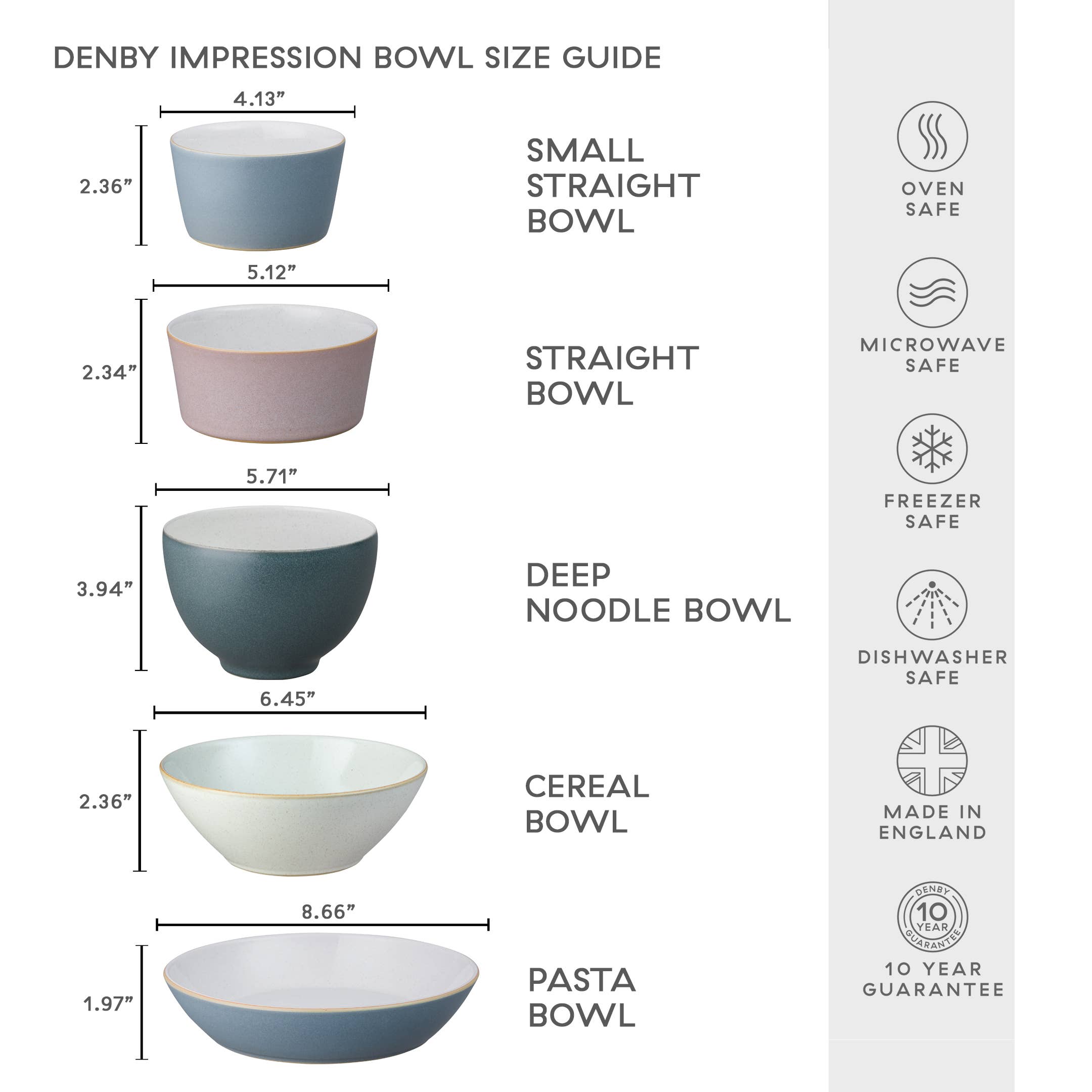 Denby - Wholesale Bowl - Impression Pink Set of 4 Cereal Bowls3