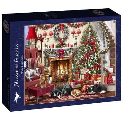 Bluebird Puzzle - Wholesale Puzzle - Adult - 1000 Piece Puzzle - Cosy Fireplace