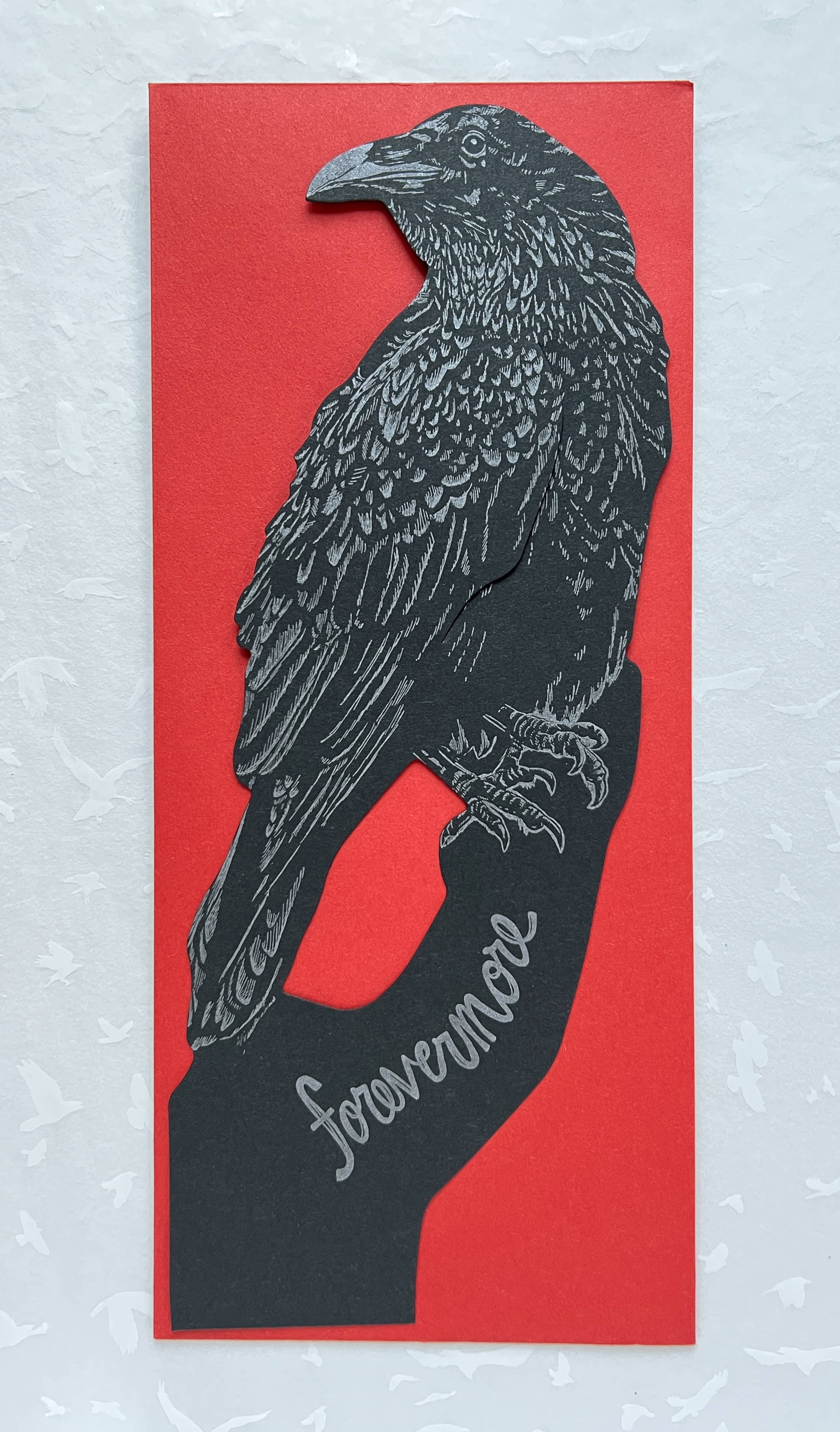 Blackbird Letterpress – Großhandel Grußkarten für den Alltag – Raven Forevermore Geschenkkarte6