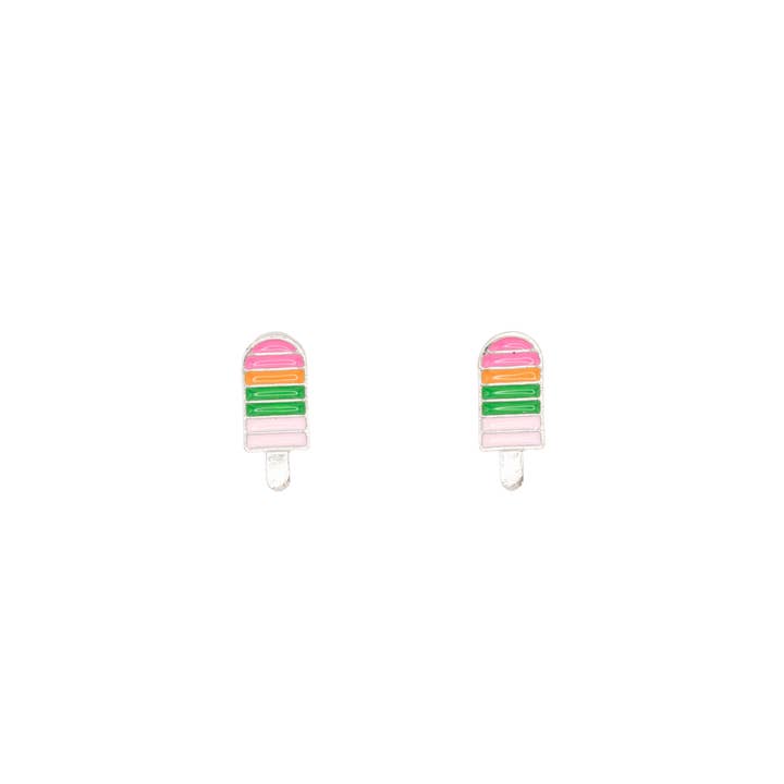 Ice Cream Enamel Earring Post Stud Food Sweet Gift Giving for wholesale by Rebecca Accessories LLC