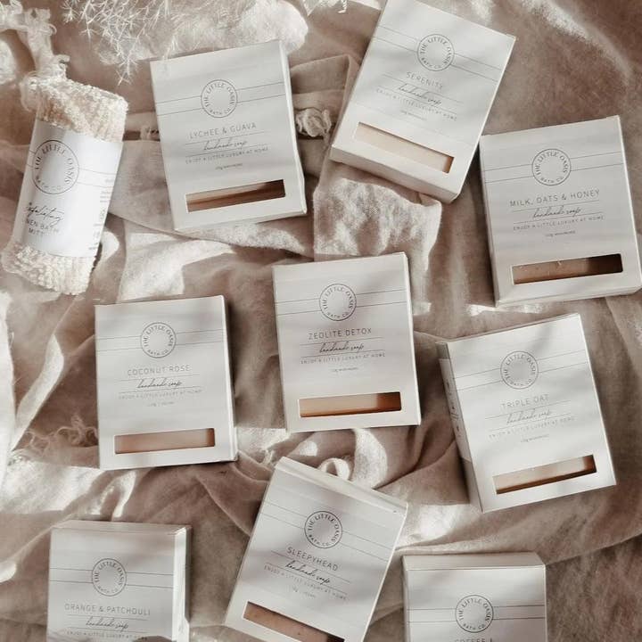 The Little Oasis Bath Co. - Wholesale Exfoliating gloves/mitts - EXFOLIATING LINEN MITT3