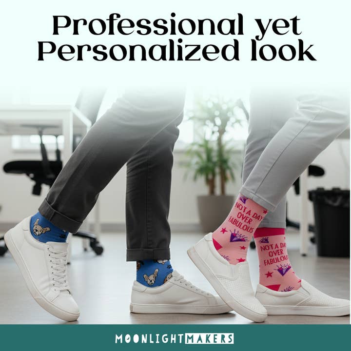 Moonlight Makers - Wholesale Socks – Unisex - Let That Shiitake Go - Funny Unisex Socks - Mushroom, Yoga4