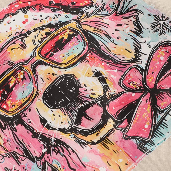 Fashion City - Wholesale Graphic Sweatshirt - Unisex - Cute Christmas Dog Heavyweight Fleece Sweatshirt
3