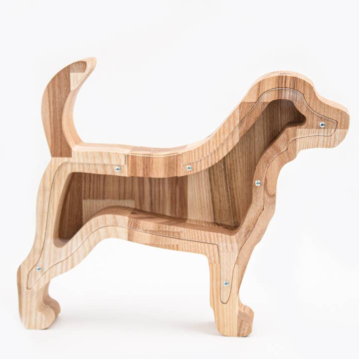Hucha de Madera Perro (M) para venta al por mayor de PromiDesign