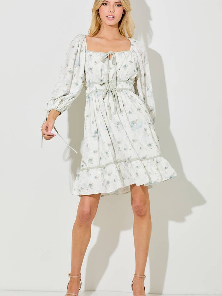 FLOWER MINI DRESS for wholesale by Baevely by Wellmade USA