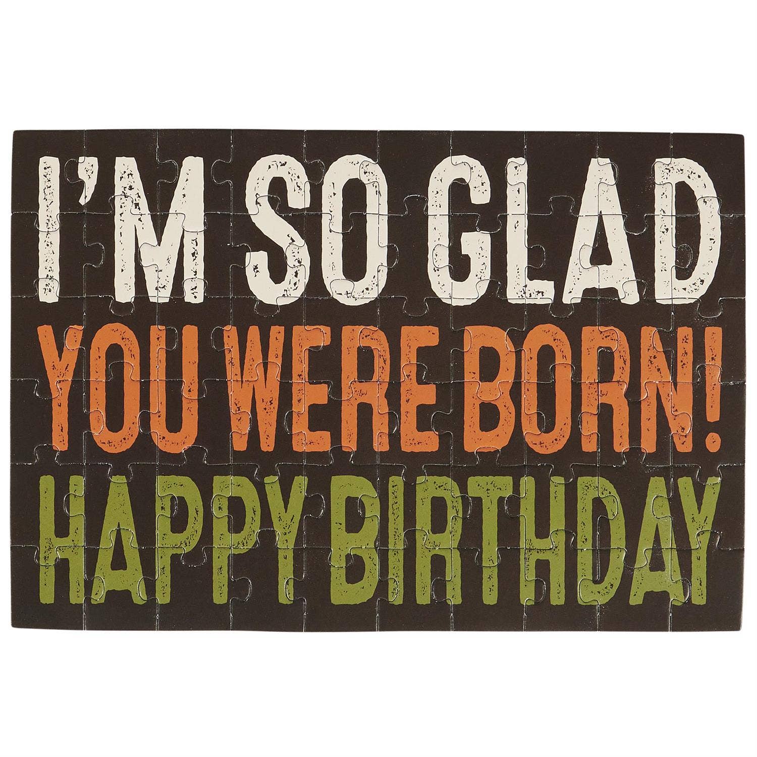 Questionables - Wholesale Everyday Greeting Card - I'm So Glad Puzzle Card3