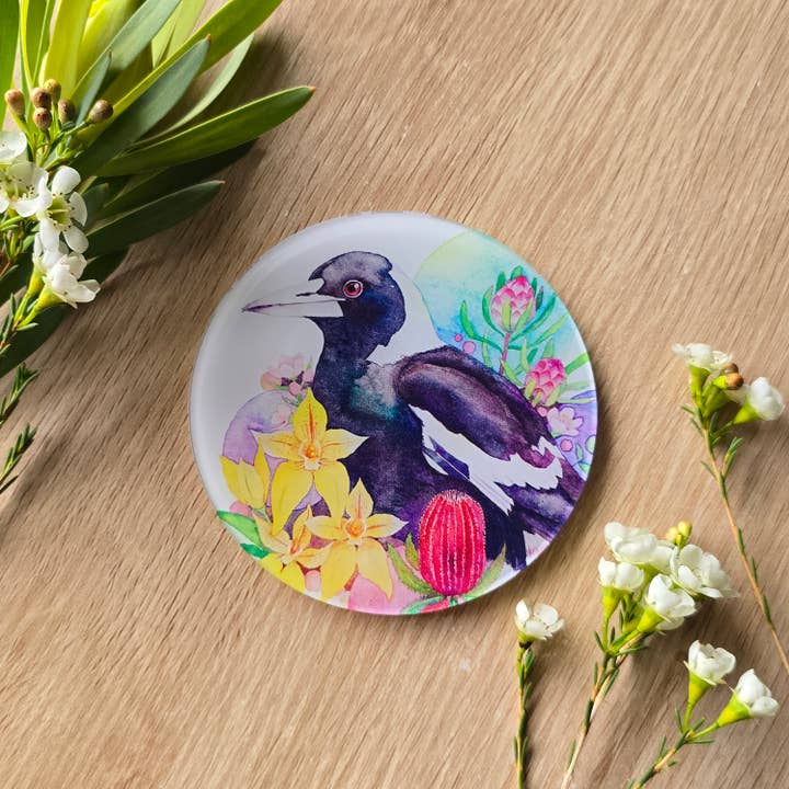 Watercolour By Cat - Wholesale Coasters - Australian Bird Art Coaster 1