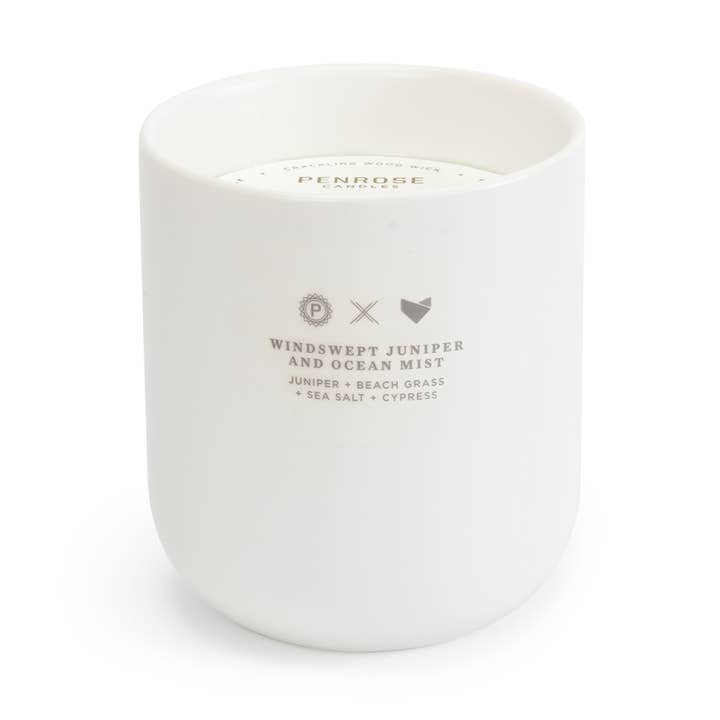 Zimbro e Mist Ocean: Vela Cerâmica por atacado de Penrose Candles