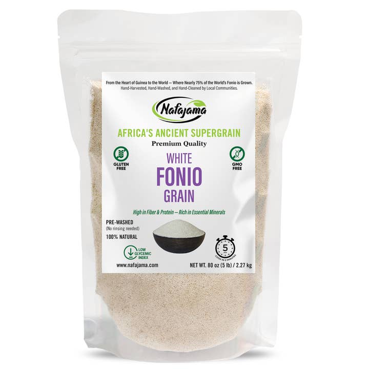 Nafajama Premium Grain de Fonio Blanc - Lot de 2 (5 lb chacun) pour la vente par Nafajama