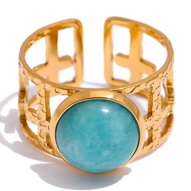 Anillo Ajustable Portofino para venta al por mayor de Kriya Veda