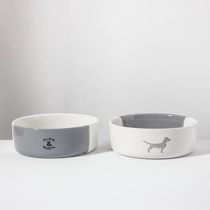 ALMA & GUSTL - Wholesale Pet Bowl - Cat/Dog - Dog bowl Dachshund Dusty