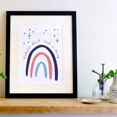 Kindness Don't Cost A Thing Impression A4 pour la vente par Hunter Paper Co.