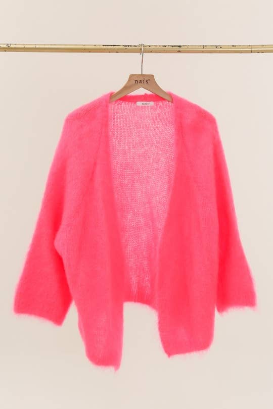 NAÏS PARIS - Venta al por mayor Cárdigan - Mujer - Cárdigan suelto de longitud media en 80 % kid mohair3