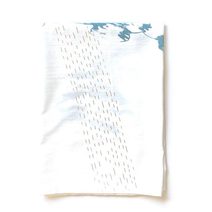 Valentine Viannay – wholesale Kökshandduk – Moln och guld regn design mjöl säck handduk (Copy)