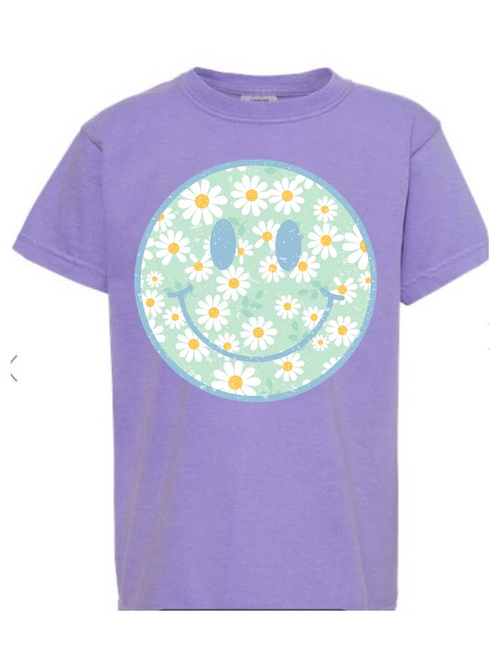 Daisy spring smiley kids shirt for wholesale by Tiny trendz teez