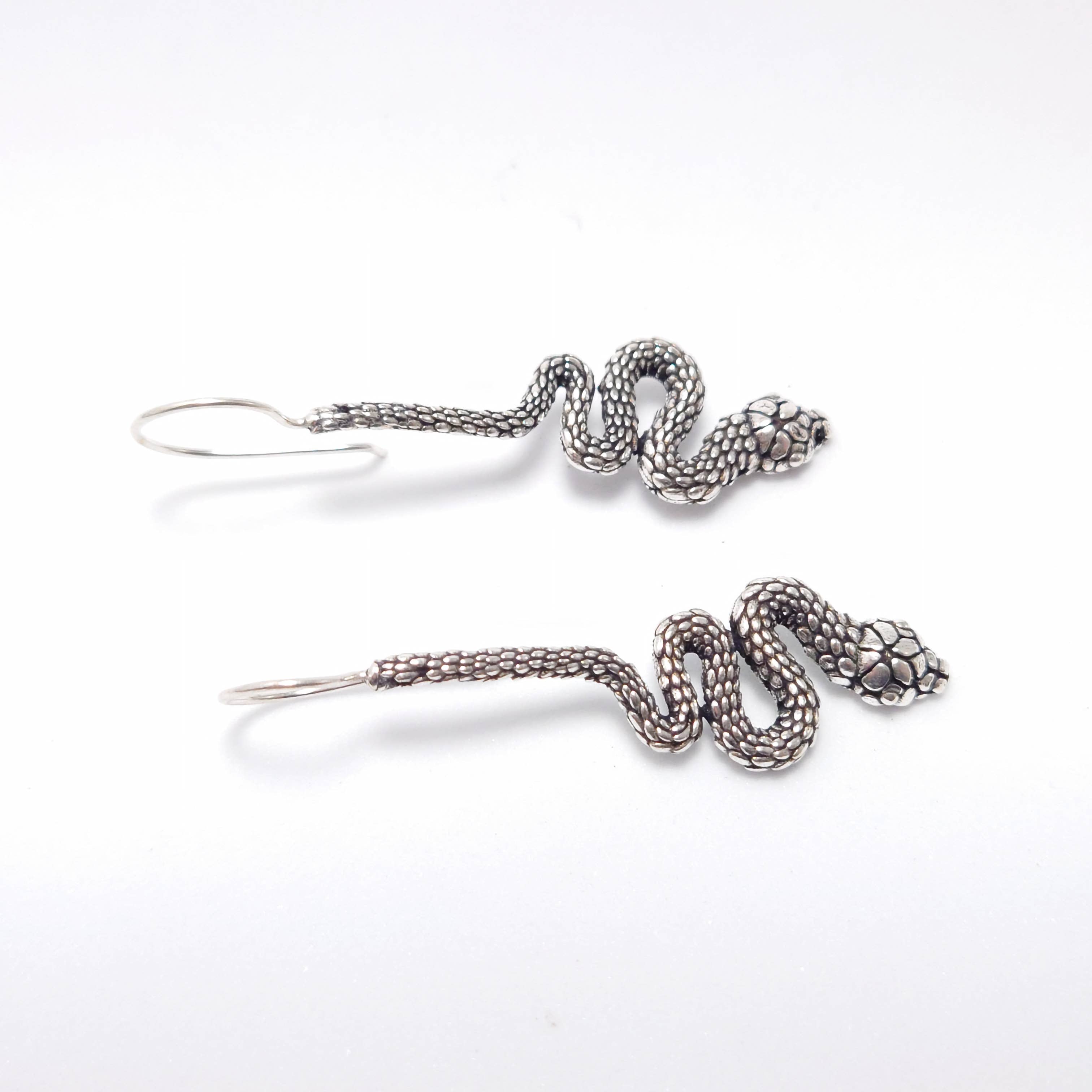 Tenzing Collections - Wholesale Dangle Earrings - Snake Earrings, Golden and Silver6
