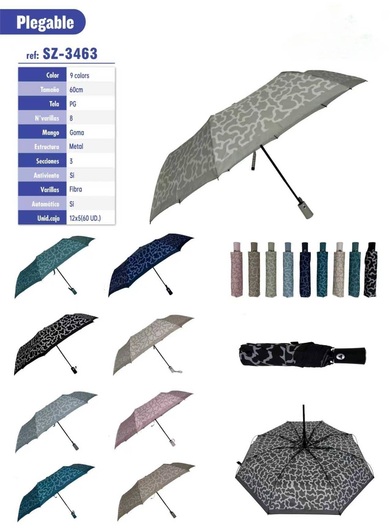 ASSORTMENTS UMBRELLAS 6 PIECES. REF: SZ3463 for wholesale on Faire0