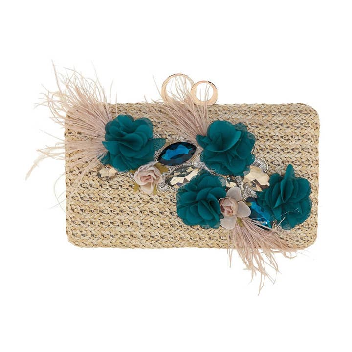 New
Alizee Aquamarine Clutch Bag for wholesale by Flormoda