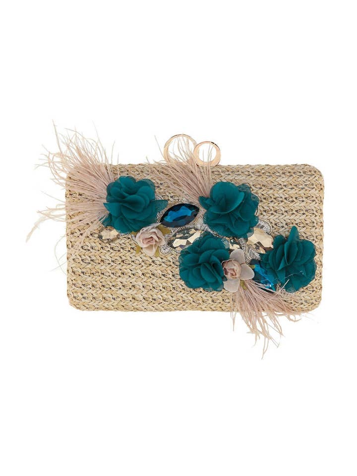 New
Alizee Aquamarine Clutch Bag for wholesale by Flormoda