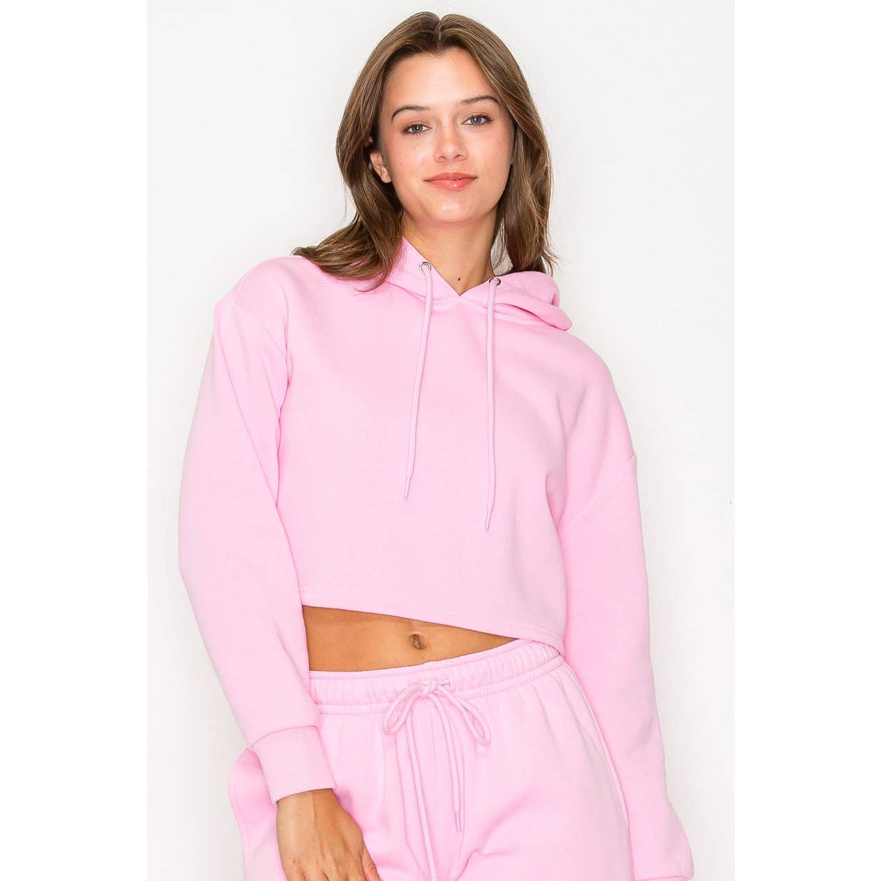 UP CLOTHING - Wholesale Hoodie - Women's - Cropped Fleece Pullover Hoodie Sweatshirt1