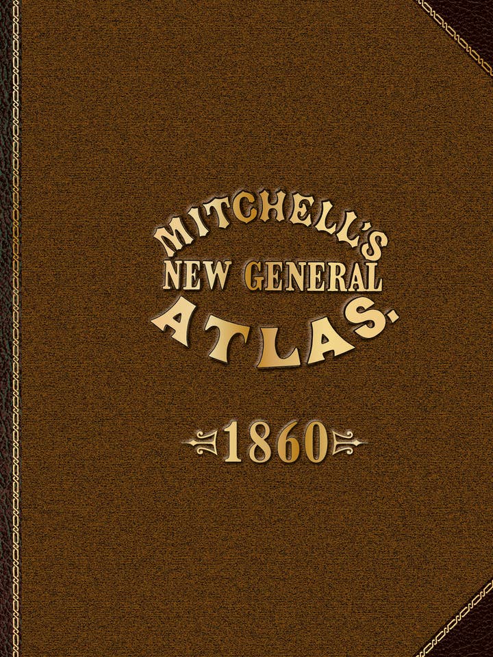 Mitchell's New General Atlas 1860 for wholesale by Schiffer Publishing