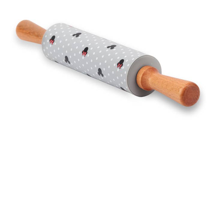 Open Road Brands, LLC - Wholesale Rolling Pin - Disney Mickey & Minnie Mouse Polka Dot Rolling Pin