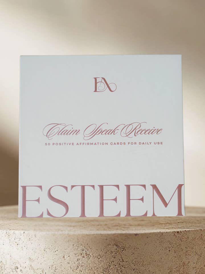 Claim, Speak, Receive Affirmation Card Deck (2025 Edition) for wholesale by Esteem Affirmations