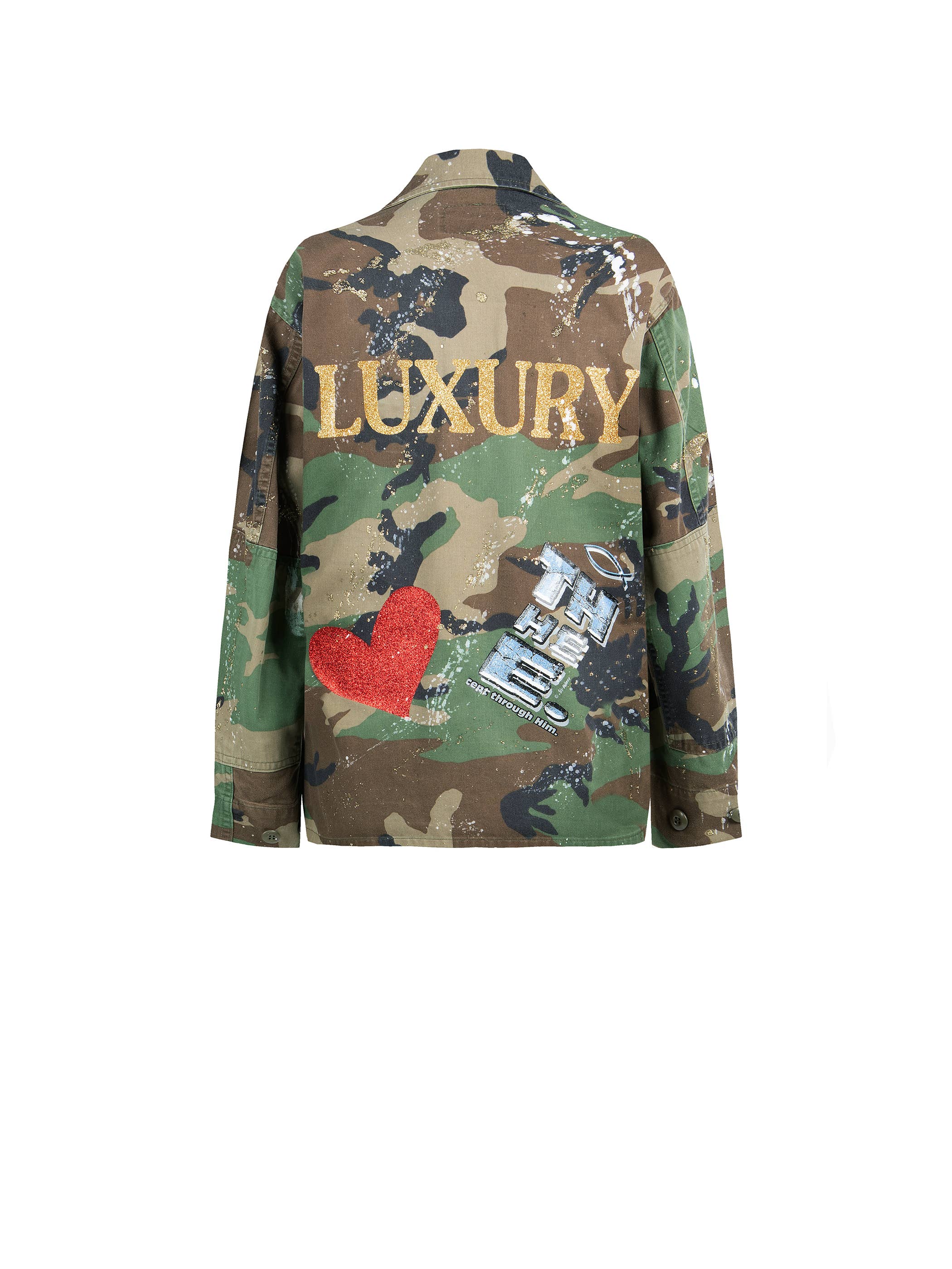 apiedinudinelparco - Wholesale Jacket - Women's - WOODLAND MILITARY JACKET CUSTOM LUXURY UP-CYCLED UNIQUE GLAM28