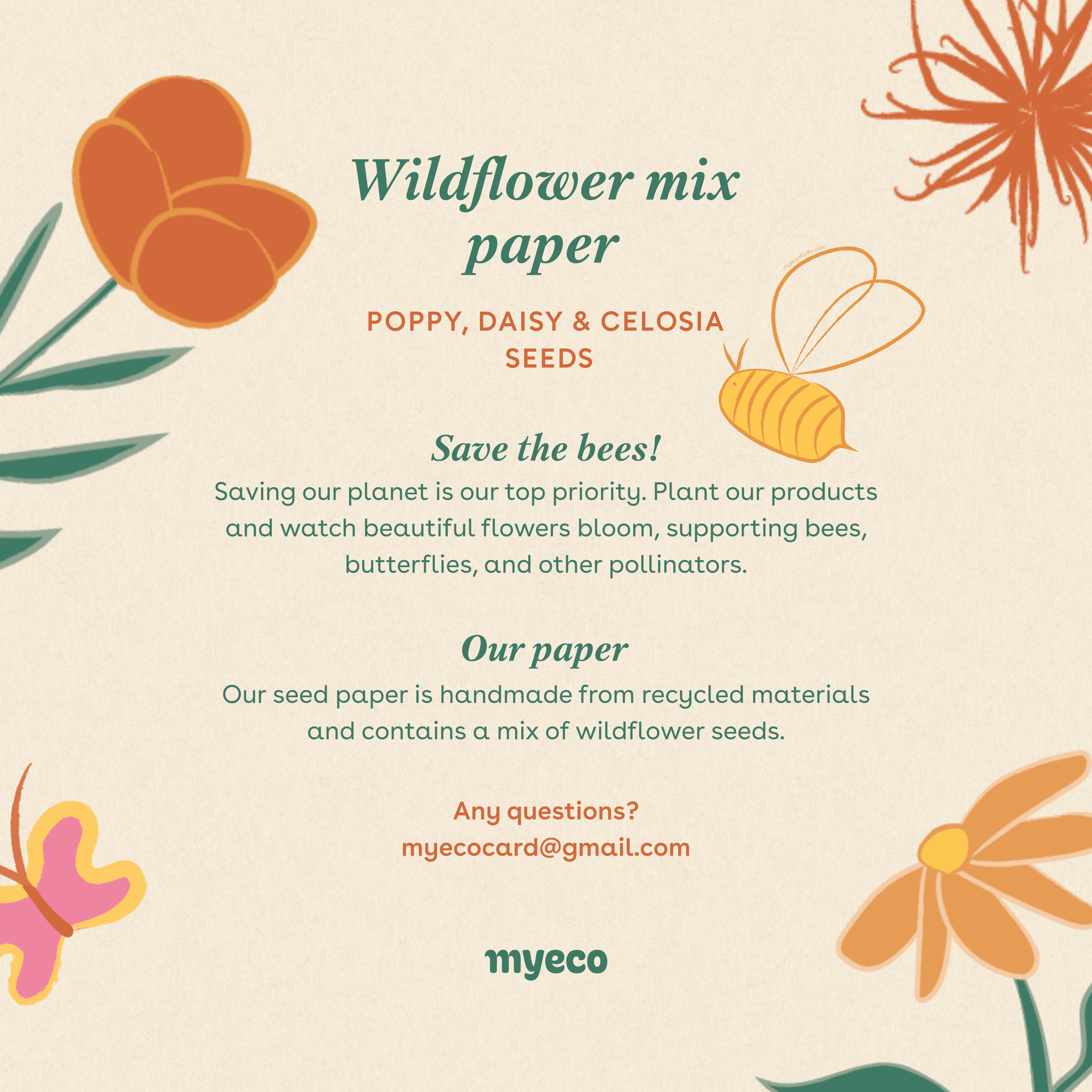 Myeco - Wholesale Calendar - 2026 Plantable Calendar - Eco Tips10