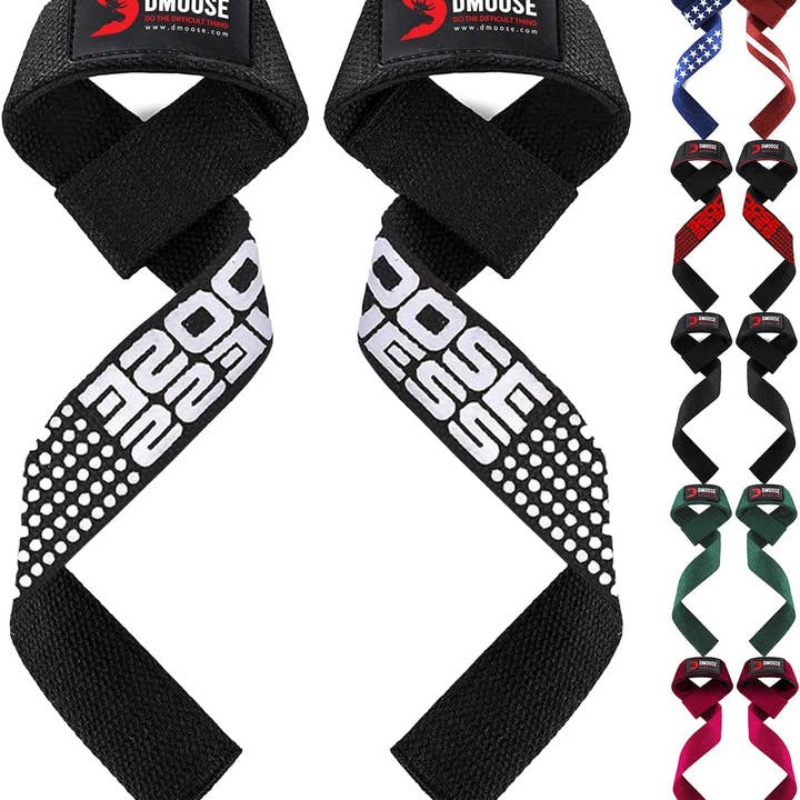 DMOOSE - Vente Équipement de fitness - Sangles de levage DMoose, sangles de poignet de 24 pouces pour haltérophili7