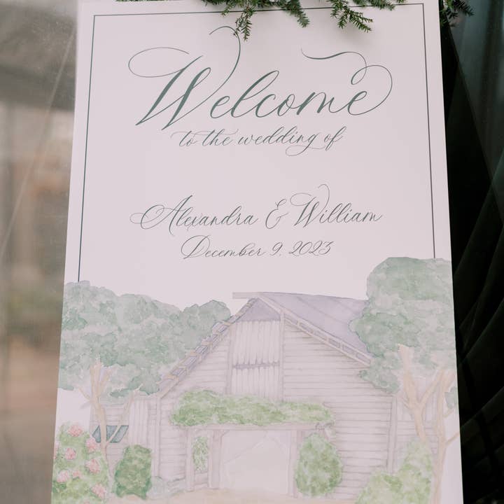 Aquarel Locatie Schilderij voor wholesale door Magnolia Paperie