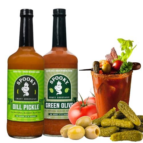 SPOOKY Craft Cocktail Mixes - Wholesale Cocktail Mix/Syrup - SPOOKY Bloody Mary- Dill Pickle & Green Olive 6-pk1