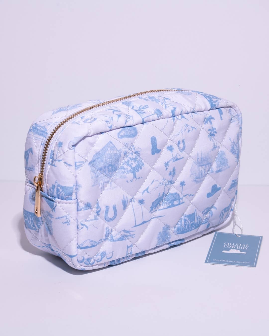 Coastal Cowboy - Wholesale Makeup/Cosmetic Bag - *NEW* Country & Coastal Toile Makeup Travel Bag1