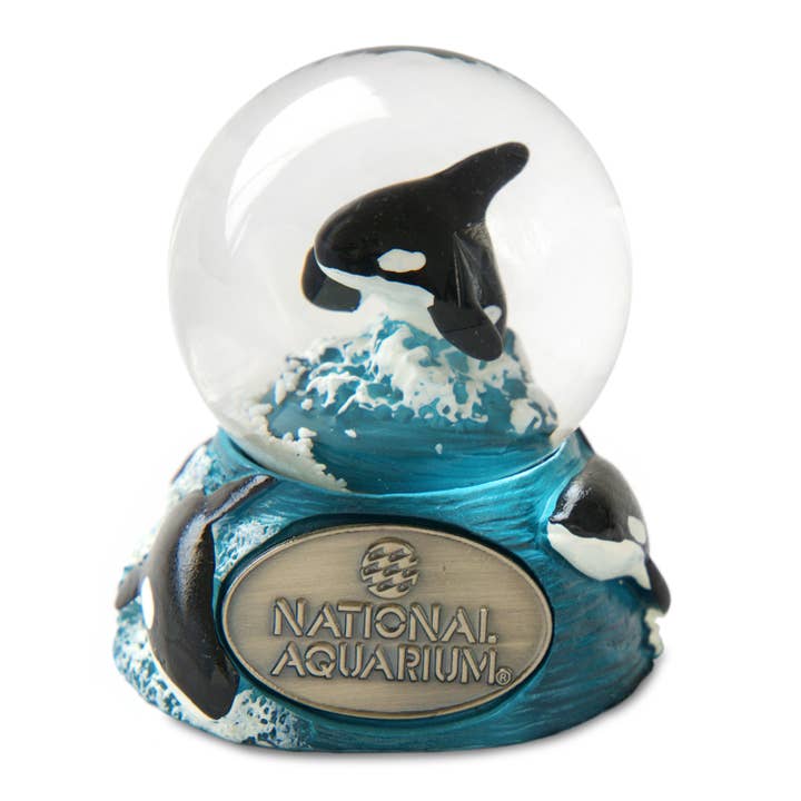 Orca 45mm Snow Globe {Customization Required} for wholesale by Animals Forever, Inc
