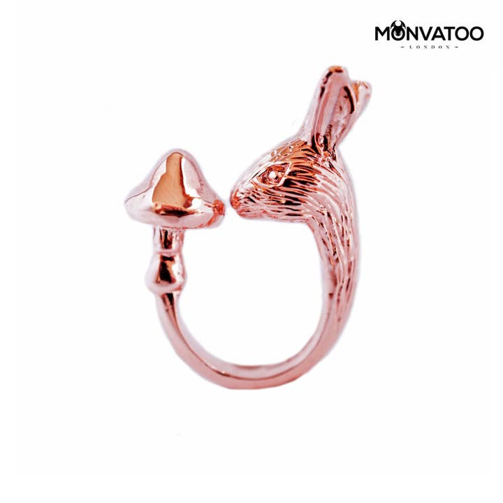 Rose Gold Rabbit Ring for wholesale by MONVATOO London