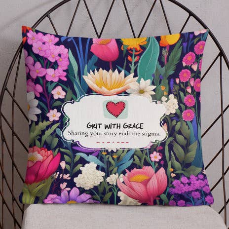 Coussin Botanique pour Amoureux des Fleurs pour la vente par Grit with Grace, LLC