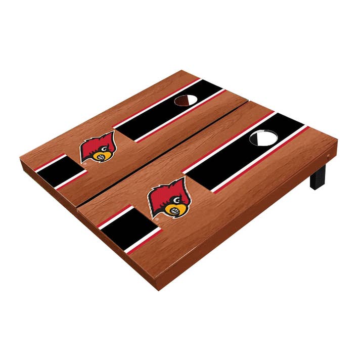 Ensemble de jeu de cornhole tout temps en bois de rose Louisville Cardinals pour la vente par Skip's Garage
