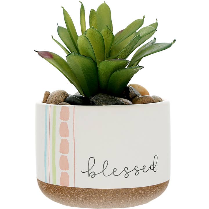 Blessed - 5" Kunstmatige potplant voor wholesale door Pavilion