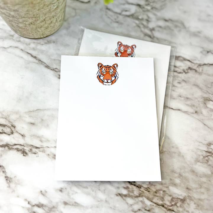 Katherine Designs & Co. - Wholesale Notepad - Tiger Face, Collegiate Notepad, Gift shop merchandise2