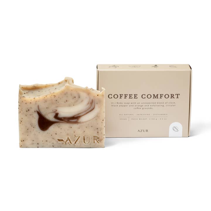 Azur Natural Bodycare BV - Wholesale Bar Soap - COFFEE COMFORT | body scrub bar | natural soap0