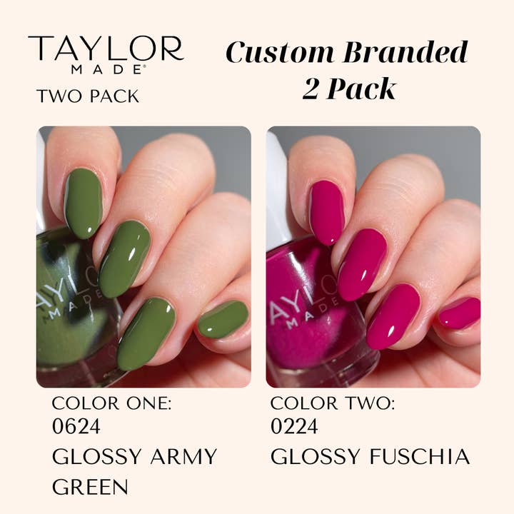 Taylor Made Polish - Vendita all'ingrosso Smalto per unghie - Smalto per unghie personalizzato: confezione da 2 a lunga tenuta + vegano + non tossico22