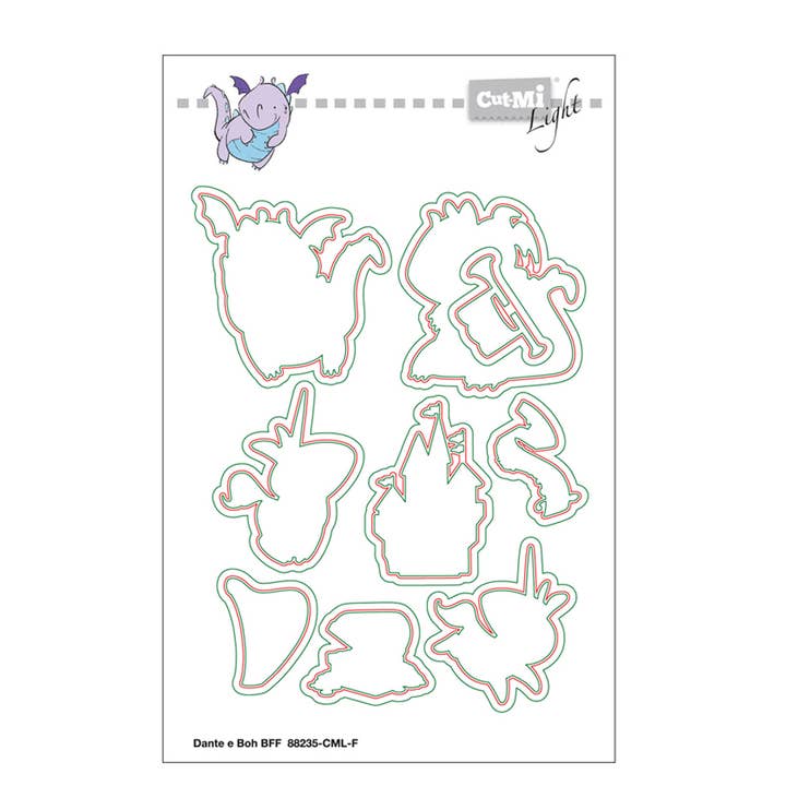 Set dunne stansen voor Dante- en Bo-stempels voor wholesale door Impronte D'Autore