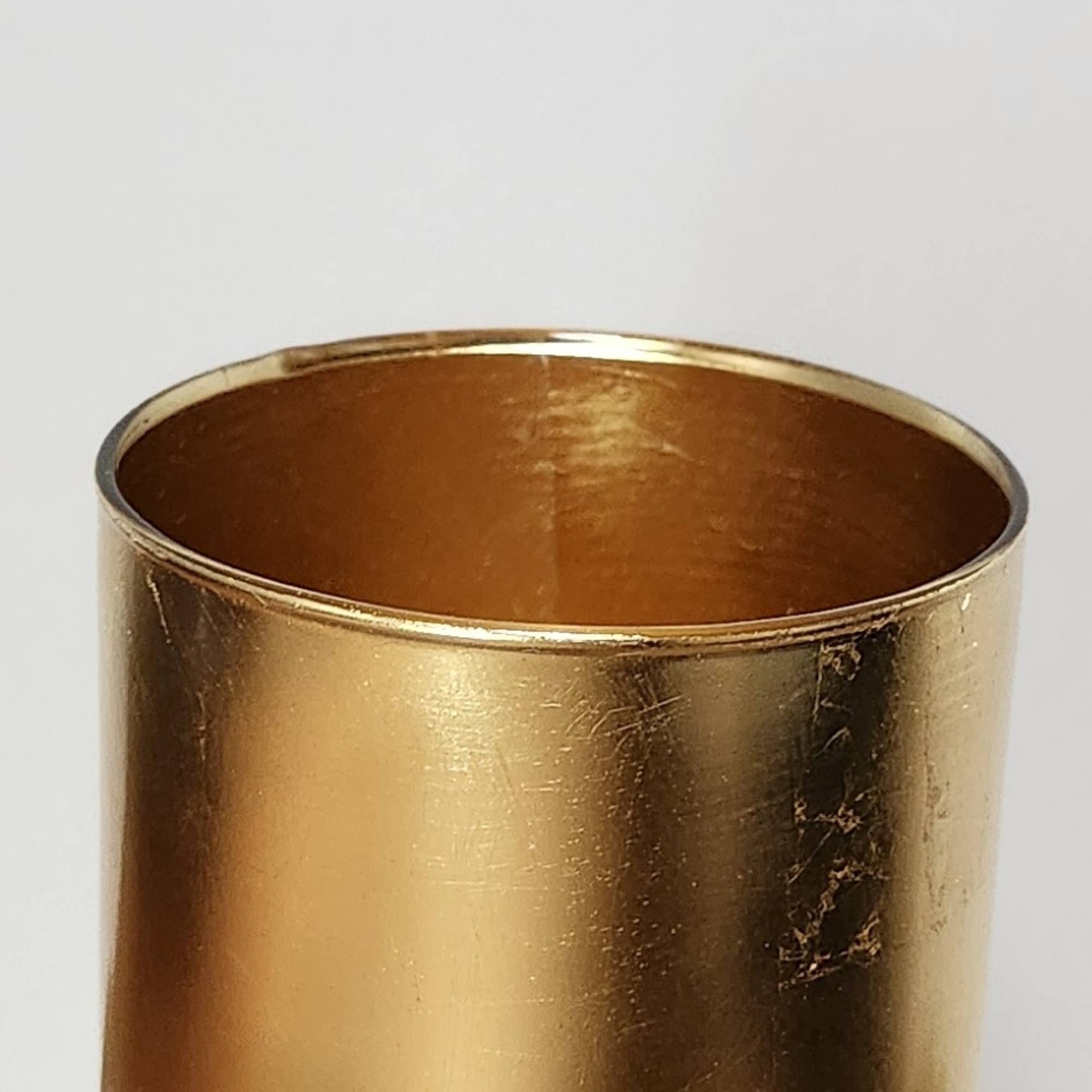 RED POMEGRANATE COLLECTION - Vendita all'ingrosso Vasi - Vaso da tavolo cilindrico in vetro dorato da 17,8 cm1