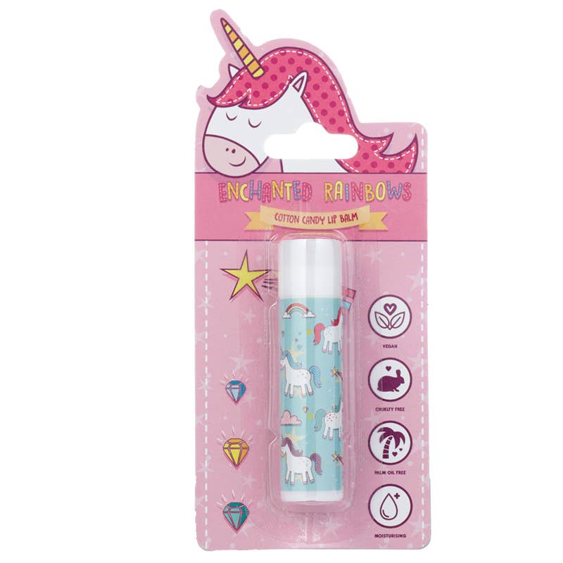 Puckator Ltd - Wholesale Lip Balm - Enchanted Rainbow Unicorn Stick Lip Balm - Cotton Candy1