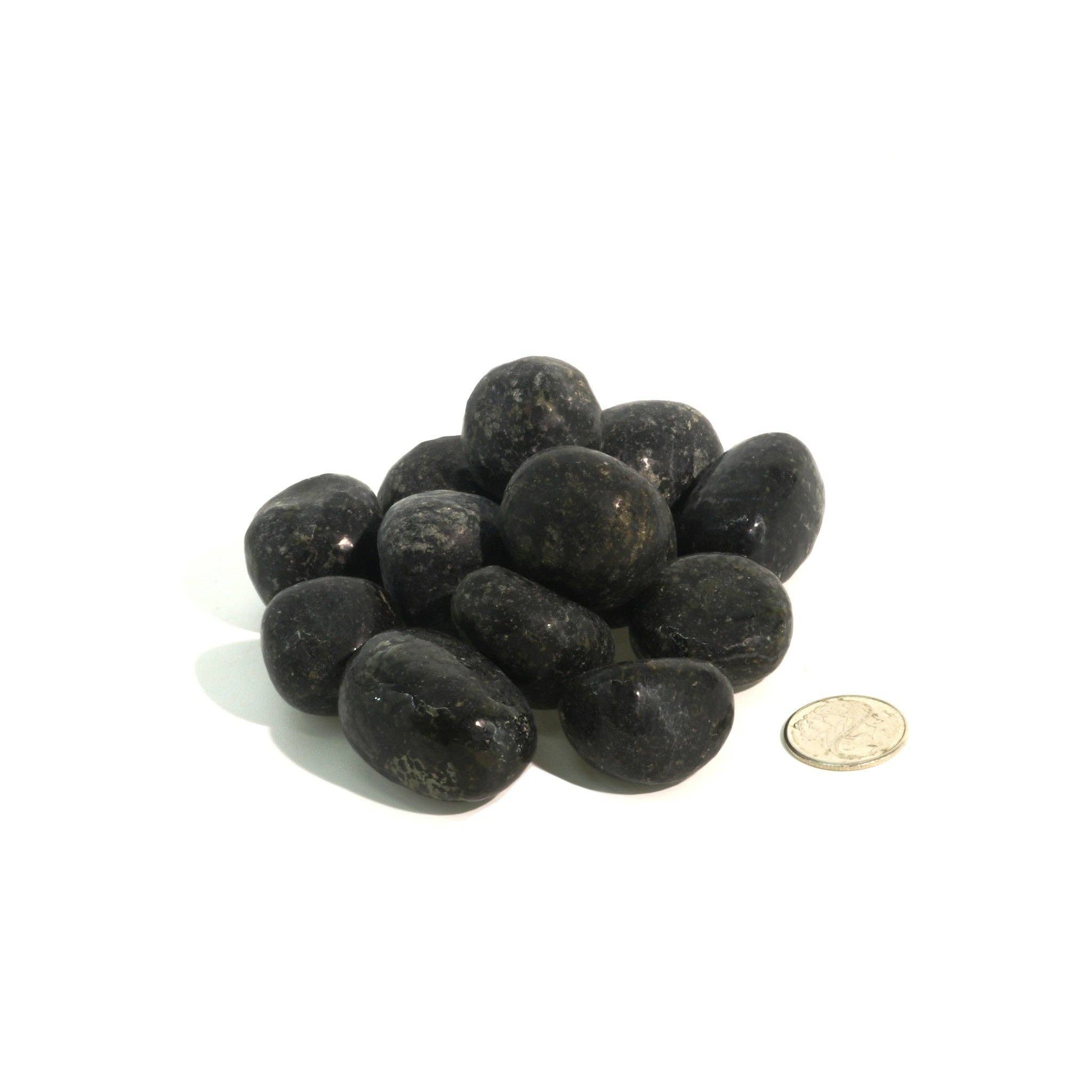 Stonebridge Imports - Wholesale Spiritual Stone/Crystal - Nuummite Tumbled Stones - India8
