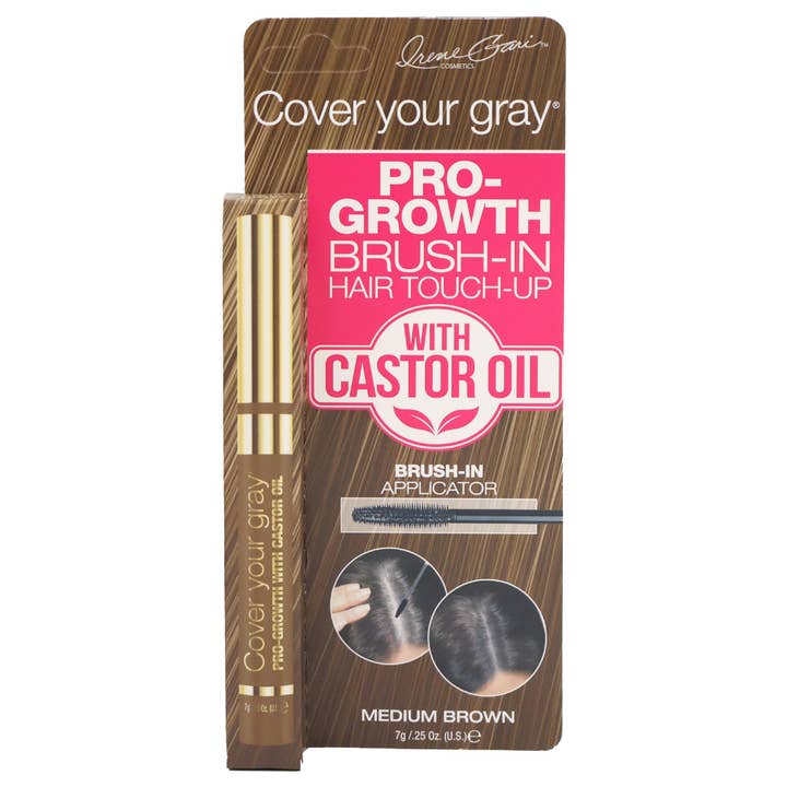 Cover Your Gray Brush-In Hair Touch-Up Medium Brown 0.25oz for wholesale by KT Supply