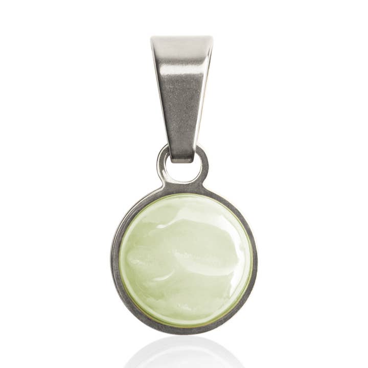 Ciondolo per collana • argento/ verde maggio per la vendita all'ingrosso da parte di ALEXASCHA