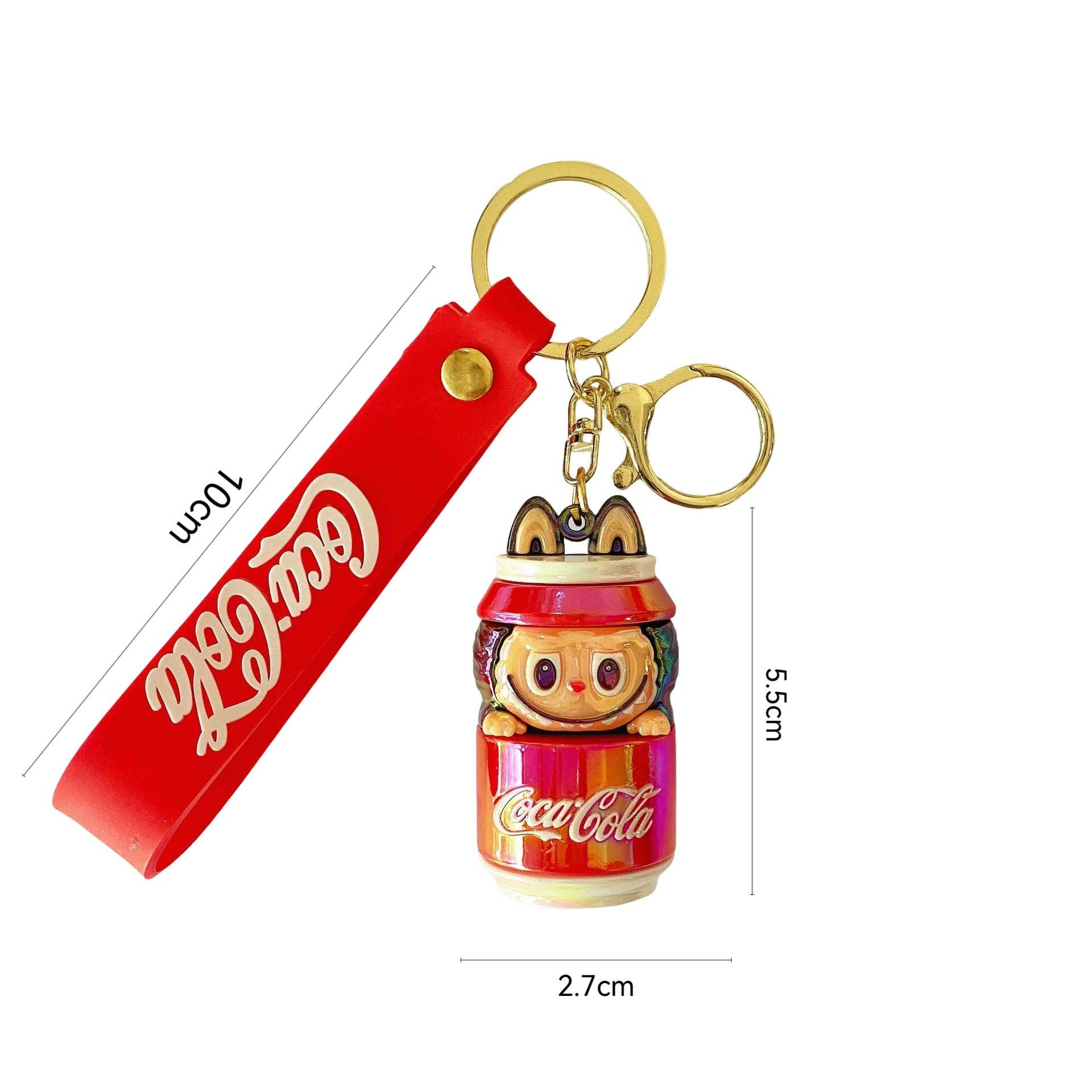 Auraquise - Wholesale Keychain - Kids - Monster Cola Shape Silicone Keychain Various Character6