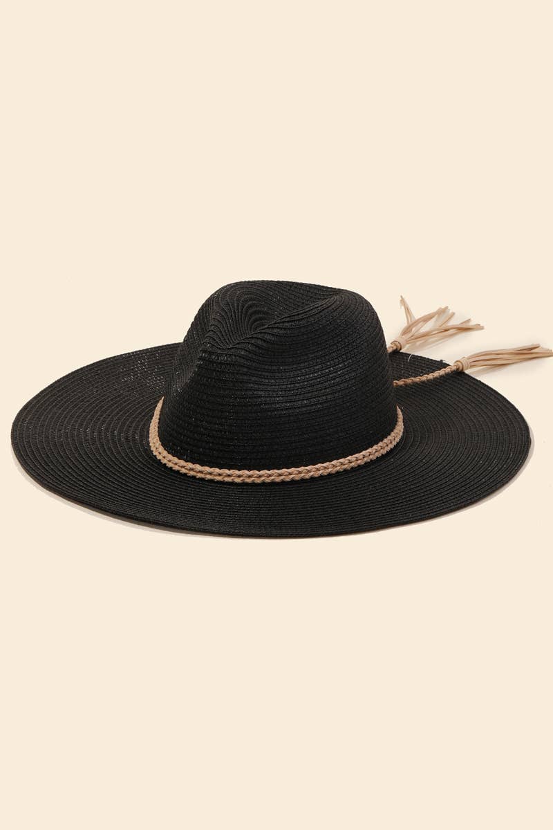 Anarchy Street - Vendita all'ingrosso Cappello di paglia - Donna - Cappello da sole con cinturino in corda intrecciata di paglia4